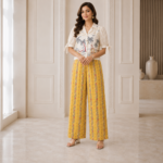 White Mustard Pure Cotton Vacation Co-Ord Set