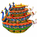 Wooden Noka Boat for Thakur Ji Noka Vihar