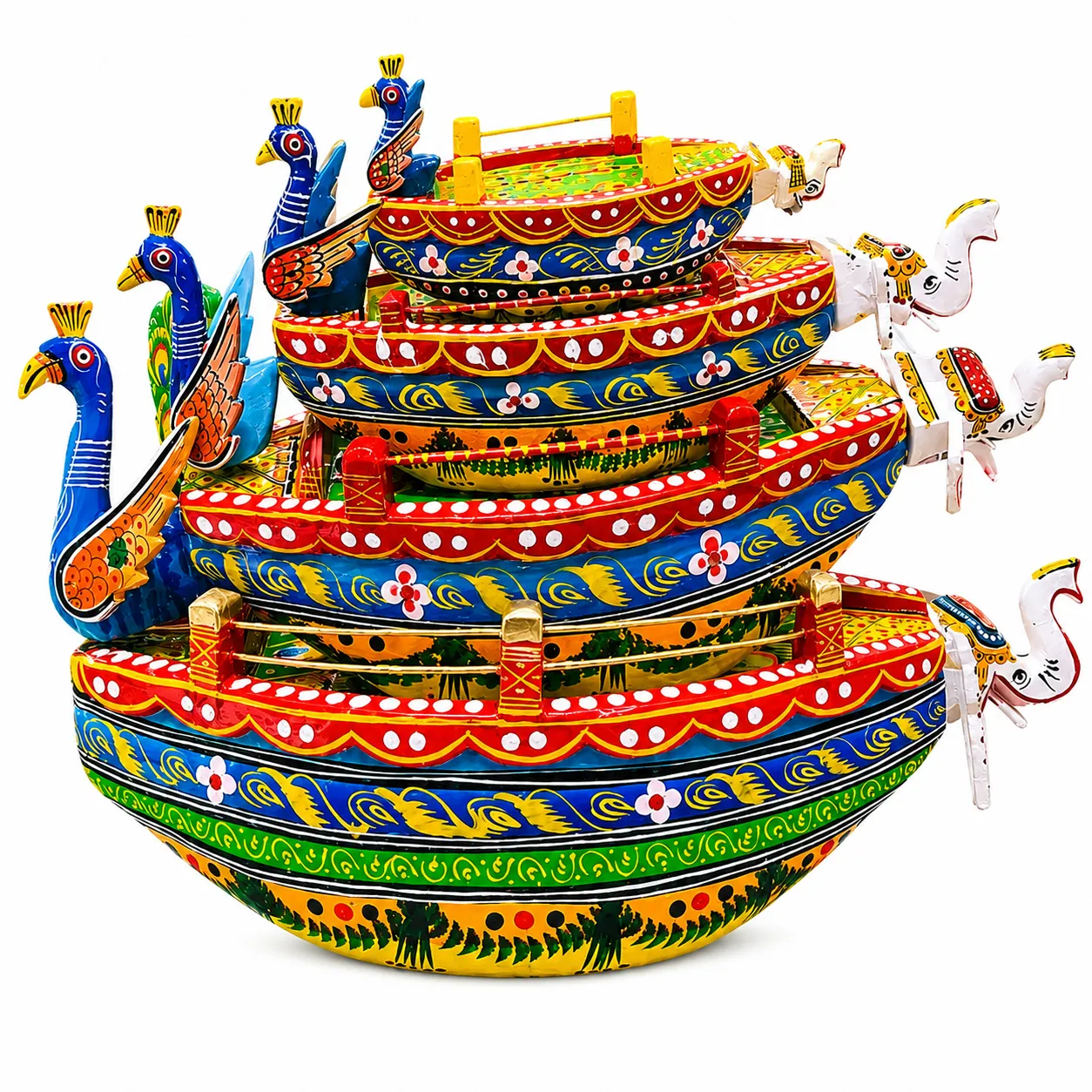 Wooden Noka Boat for Thakur Ji Noka Vihar