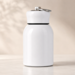 White Mini Vacuum Insulated Steel Flask