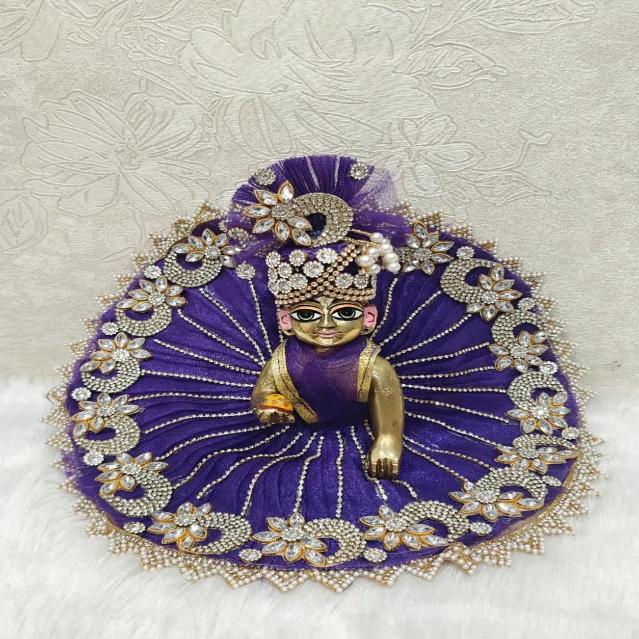 Laddu Gopal Ji Heavy Dress with Pagdi