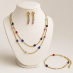 KAALKI 28 Premium Chain Beaded Necklace Set