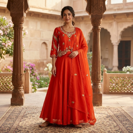RR-8404 Designer Dola Silk Lehenga Choli Set