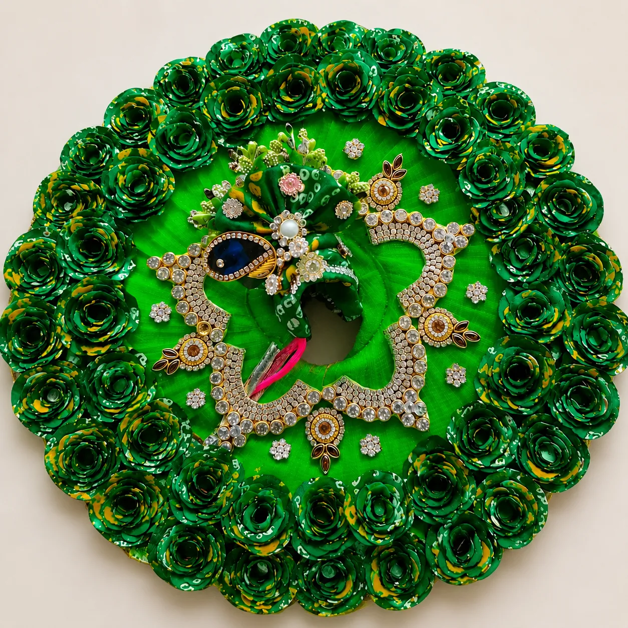 Sawan Special Heavy Laddu Gopal Poshak With Matching Pagdi