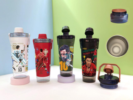 Ronaldo & Messi Premium Gym Shaker Bottle