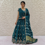 KCPC Designer Festive Modal Silk Lehenga - Teal Blue (3984YLMO)