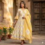 LF Pure Cotton Printed Gown Set