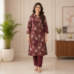 Pure Cotton Digital Print Kurti Pant Set