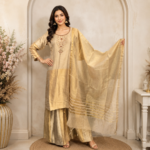 Fancy Tissue Kurti Pant Dupatta Set