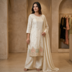 Silk Tissue Handwork Suit Set