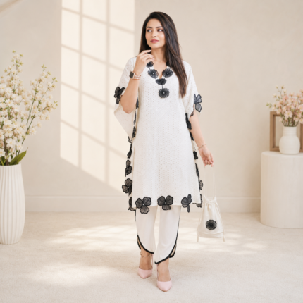 Premium Floral Applique Co Ord Set