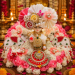 Designer Peacock Feather Laddu Gopal Poshak