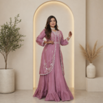 Sanwariya Fashionista Festive Chinnon Gown Set