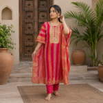 Gotta Work Silk Kaftan Set