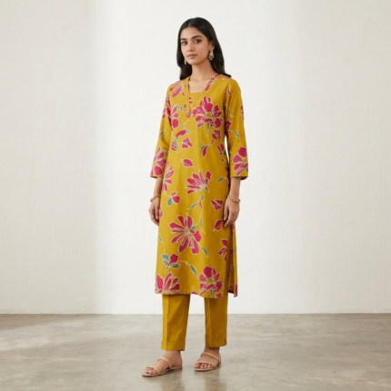 Digital Print Kurti Pant Set