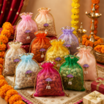 Handmade Dry Fruit Potli Bags Set of 50 Pices