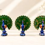 Handmade Decorative Peacock Showpiece Set of 10 Pices