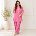 Designer Crepe Indo Western Coord Set