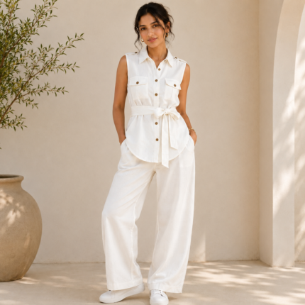 Special Summer Cotton Flax Co-Ord Set