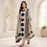 Designer Pure Mal Cotton Suit Set