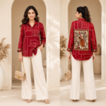 Designer Summer Crepe Shirt