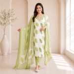 Premium Batik Muslin Print 3 Piece Set