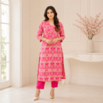 Muslin Handwork Kurta Pant Set