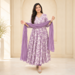 Designer Floral Angrakha Suit Set