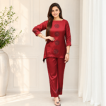 Natural Muslin Handwork Co-ord Set
