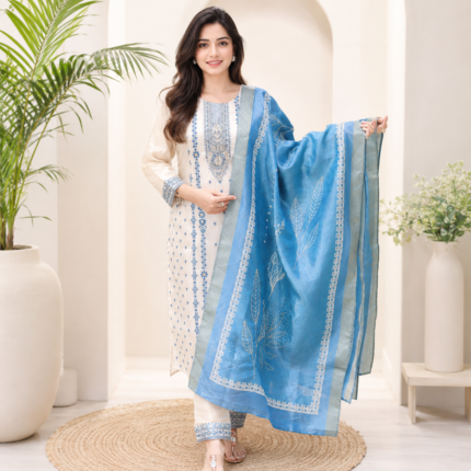 Premium Tissue Handwork Suit Set