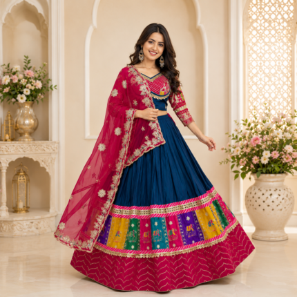 Pure Cotton Navratri Lehenga Choli Set