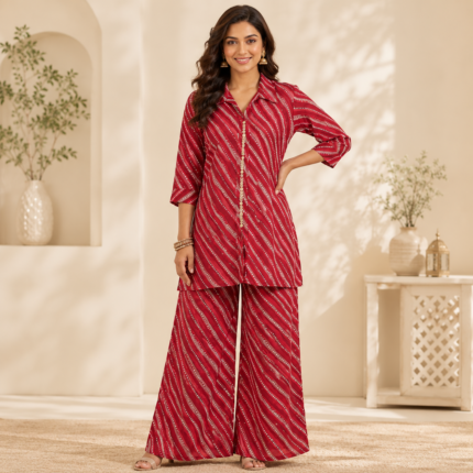 Lehariya Print Co-ord Set with Palazzo