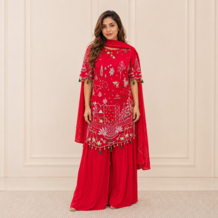 Designer Embroidered Suit Set