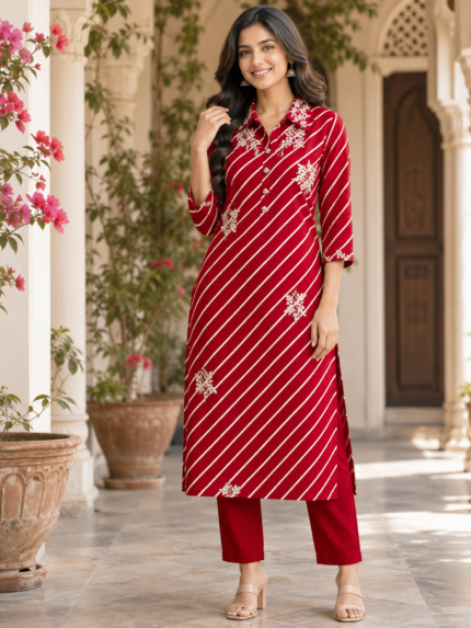 Premium Lehriya Kurti Pant