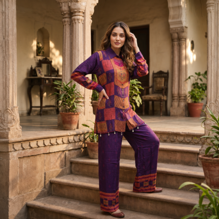 Pure Natural Crepe Co-ord Set