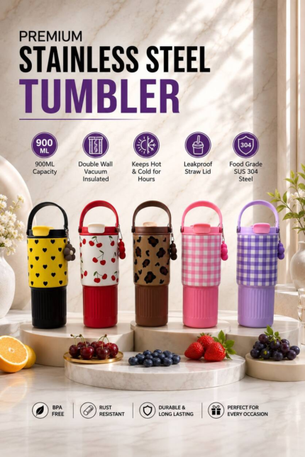 Premium Stainless Steel Insulated Tumbler 900 ML