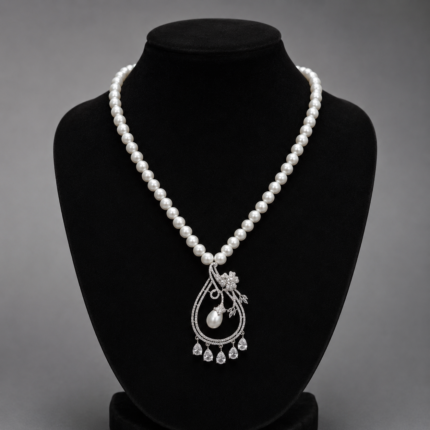NAMO 100 Designer Pendant Beaded Shell Pearl Necklace Design