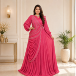 Premium Dola Silk Designer Gown