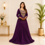 Premium Embroidered Flowy Gown
