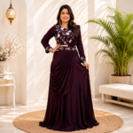 Premium Skirt Top with Drape