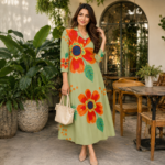 Floral Printed Midi Dress