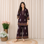Pure Malai Cotton Printed Co-Ord Set - Image 2