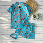 Kids Pure Cotton Elephant Print Night Suit - Image 7