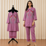 Pure Mal Chanderi Co Ord Set - Image 2