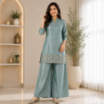 Pure HO Silk Heavy Hand Work Co ord Set