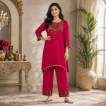 Pure Natural Crepe Co ord Set