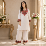 Pure Natural Crepe Co ord Set - Image 2