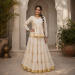 Premium Roman Gota Patti Lehenga Top Set - Image 2