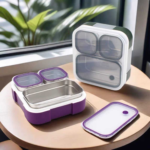 Premium 3 Grid Bento Lunch Box - Assorted Colors