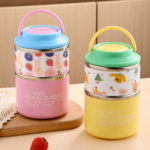 Premium 2 Layer Bento Box - Assorted Colors